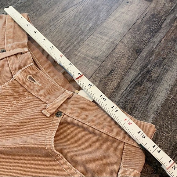 CALVIN KLEIN Union Made in USA Tan 100% Cotton High Rise Classic Jeans, Size 12 - Picture 9 of 15